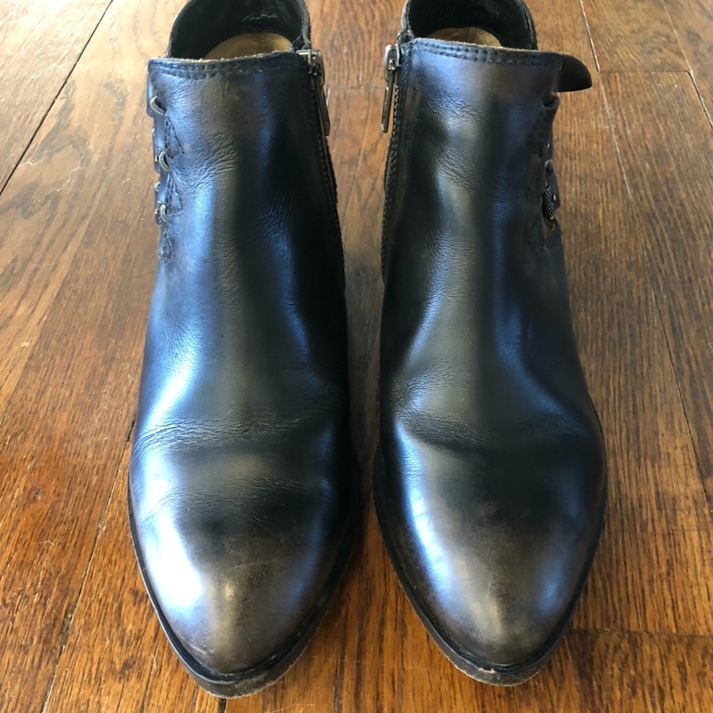 FRYE Sacha Moto Booties (Zipper & Buckle)